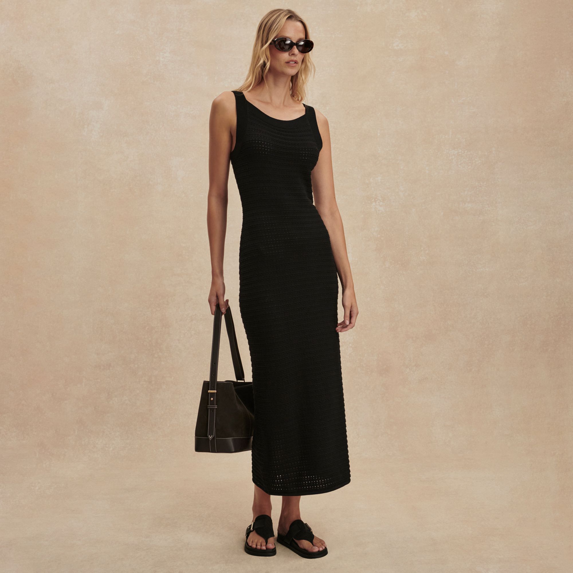 varley black dress Varley Women's Polyanna Half Zip Dress - Black