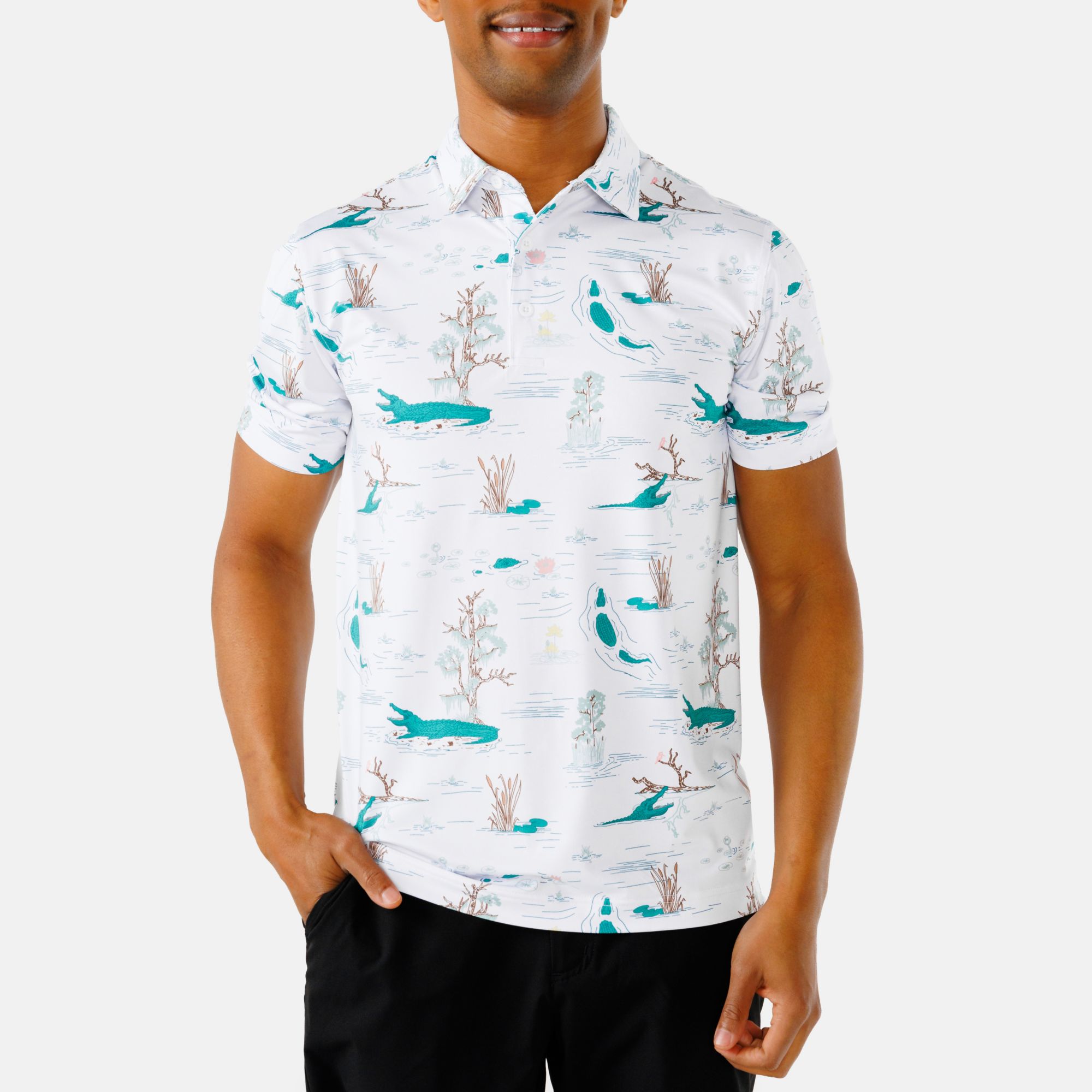 Waggle Men's Water Hazard Golf Polo | Golf Galaxy