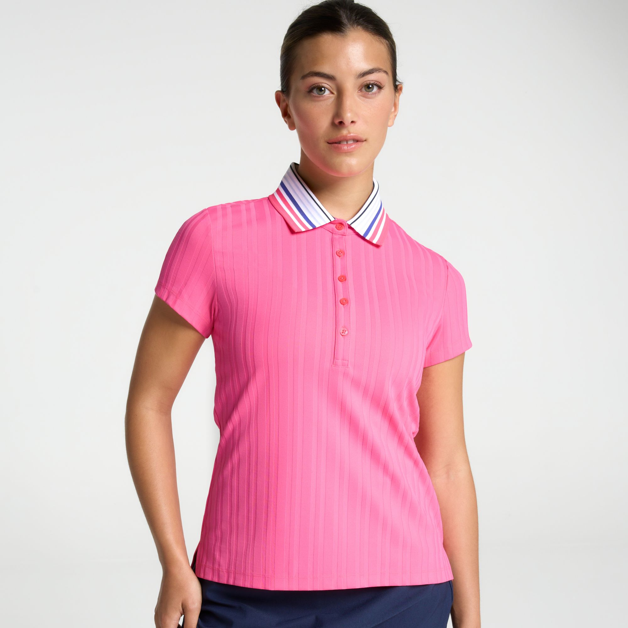Walter Hagen Women's Golf Performance 11 Short Sleeve Textured