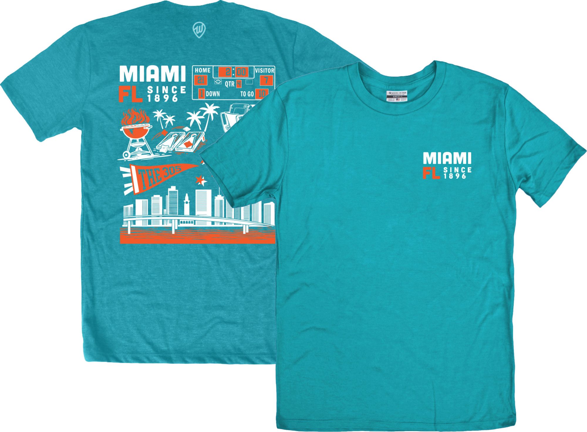 Where I'm From Adult Miami Icon 2 Hit T-Shirt | Dick's Sporting Goods