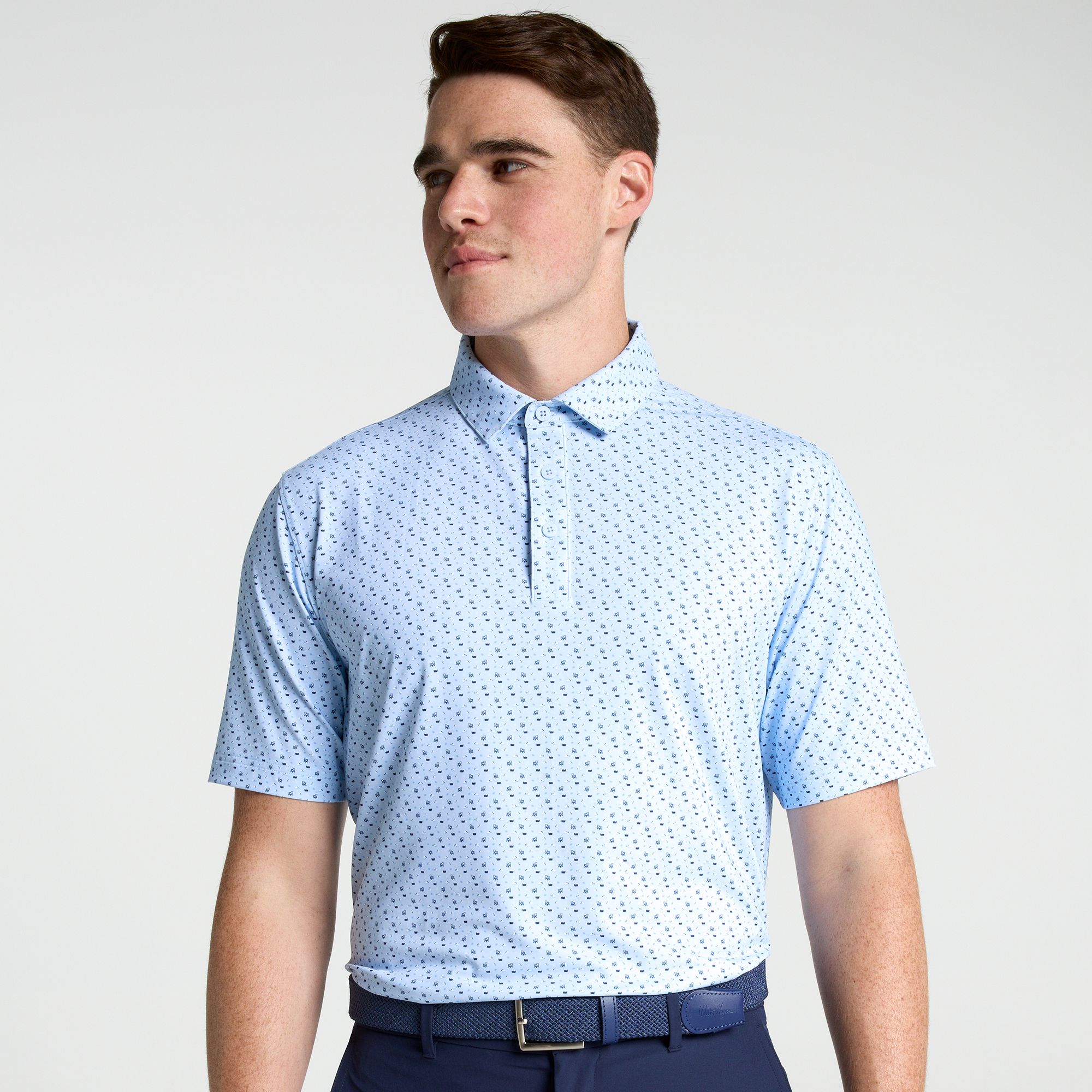 Walter Hagen Men's Performance 11 Tailgate Print Golf Polo | Golf