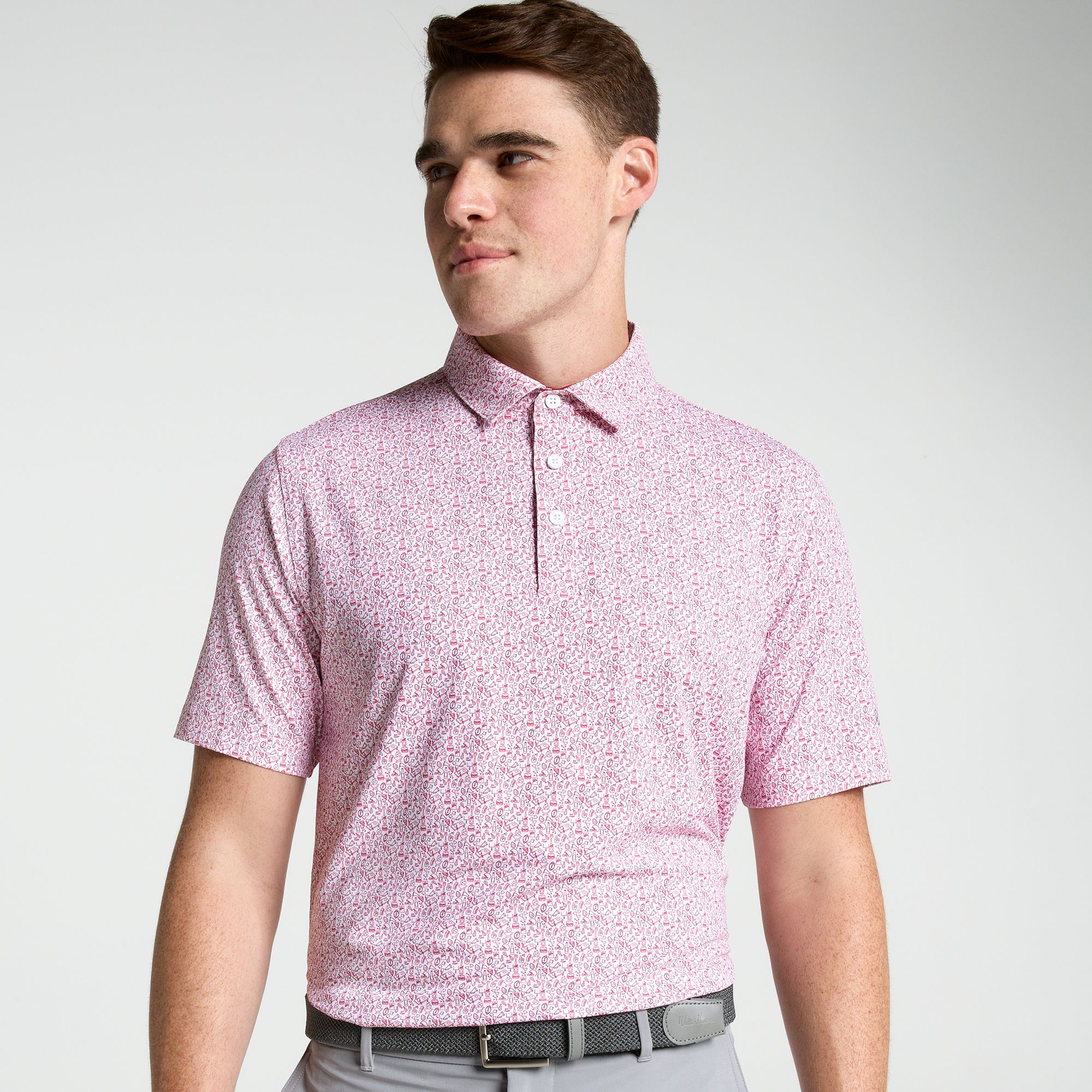 Walter Hagen Men's Performance 11 Tailgate Print Golf Polo | Golf