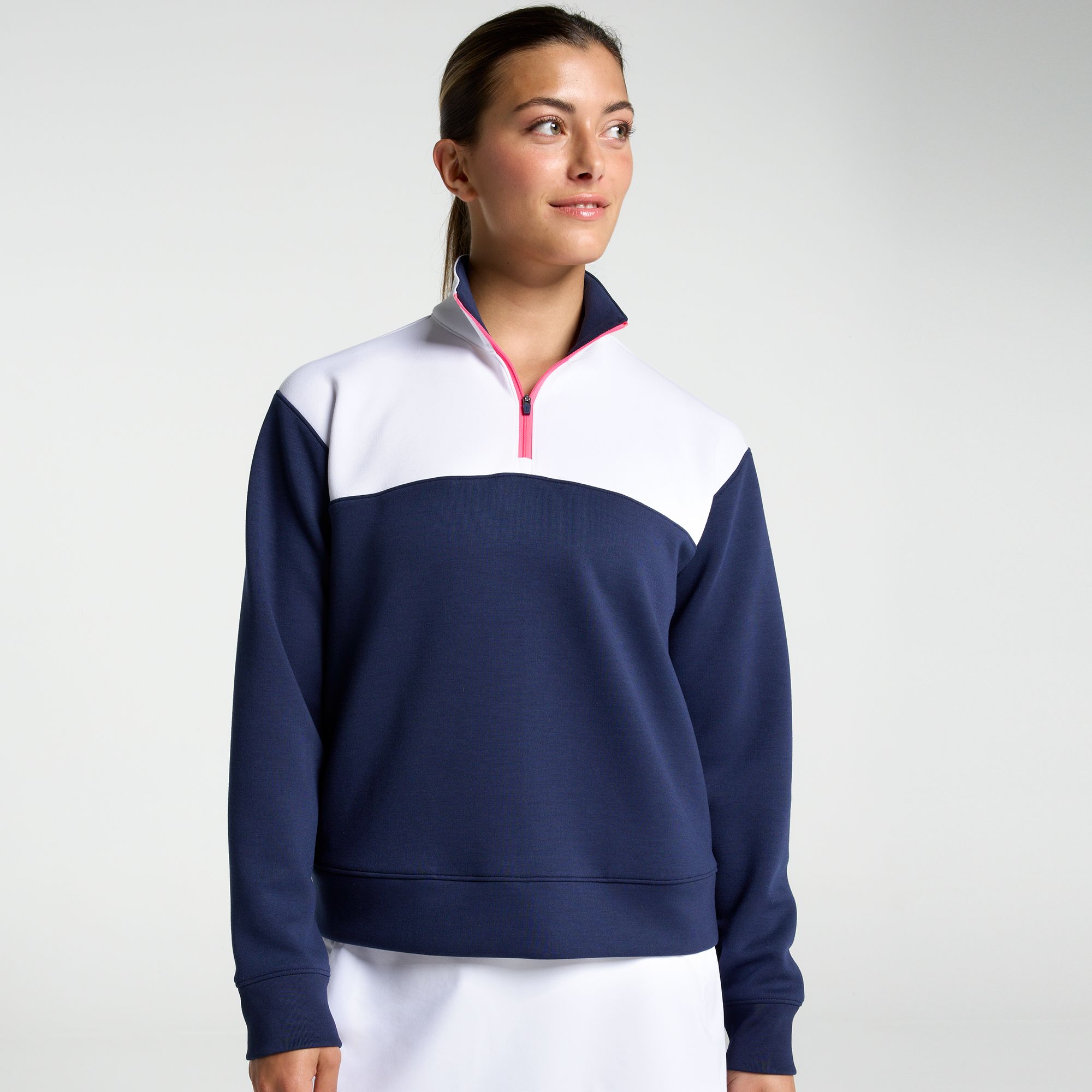 Walter Hagen Women's Golf Performance 11 Color Block 1/4 Zip