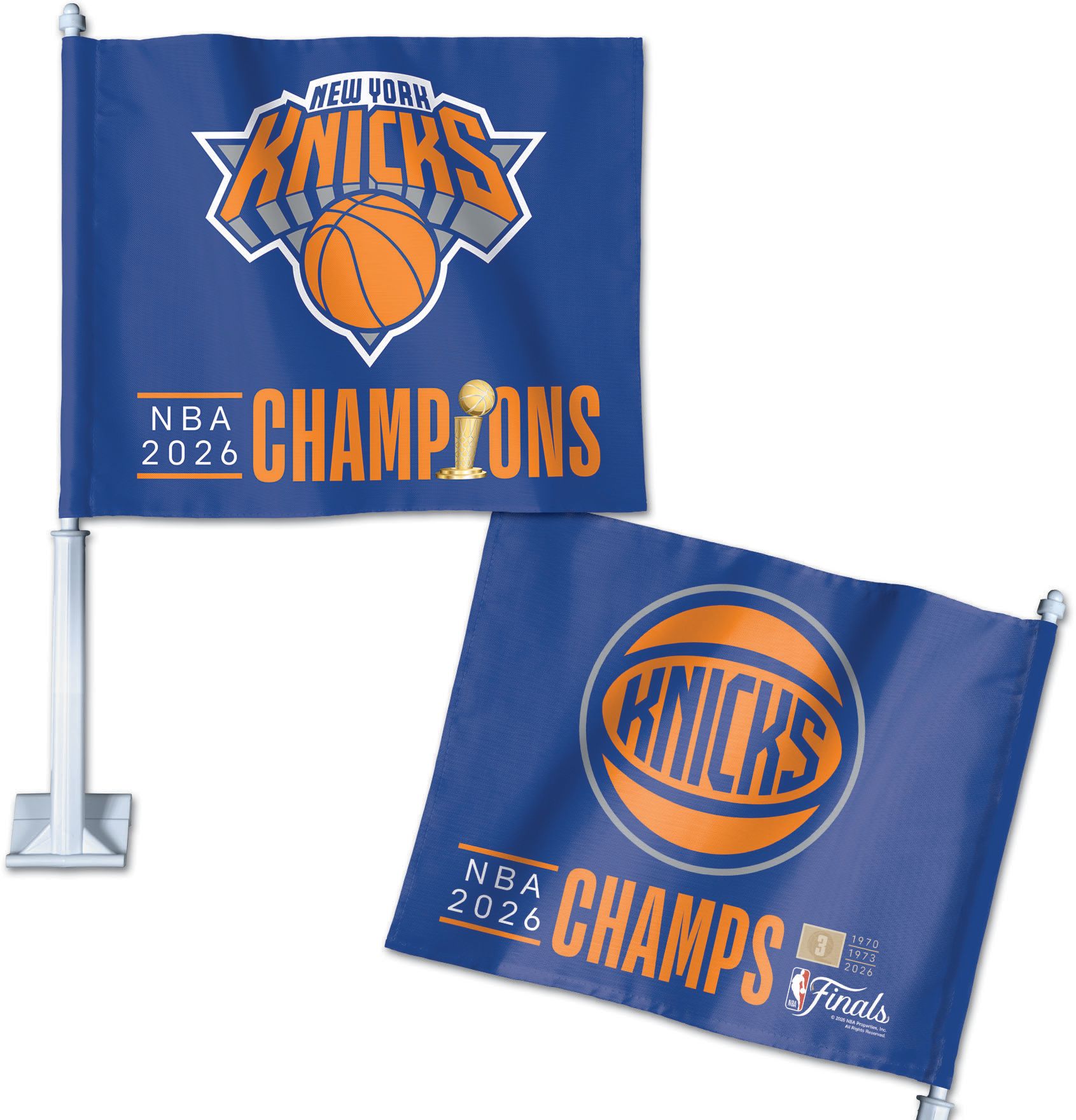 WinCraft 2026 NBA Champions New York Knicks Car Flag | Dick's