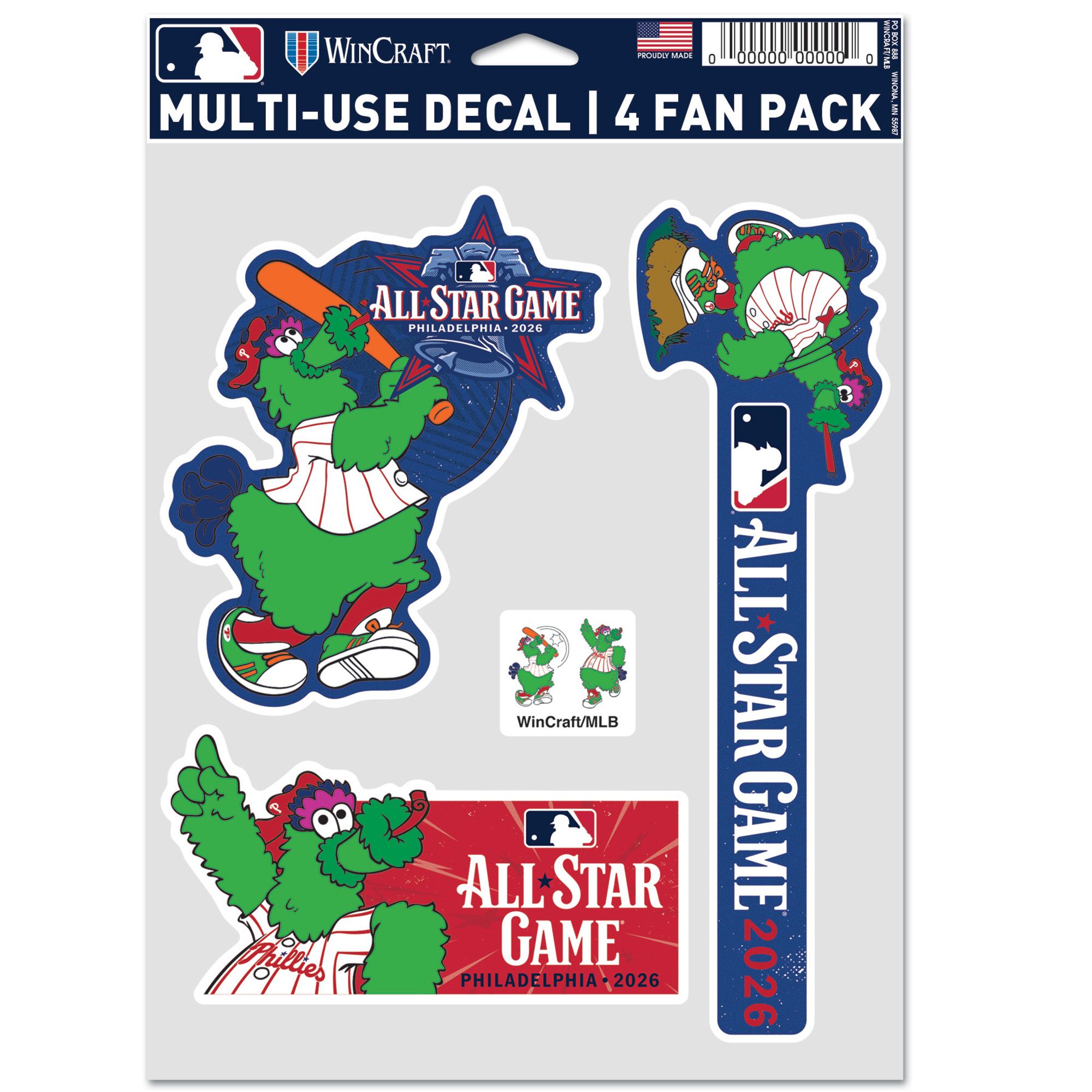 WinCraft MLB 2026 All Star Game Mascot 3-Pack Decal | Dick's