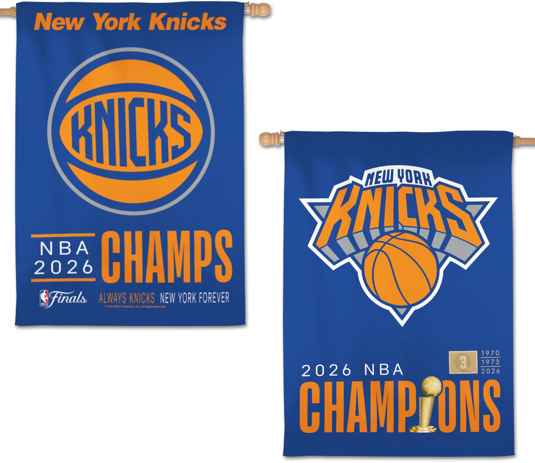 WinCraft 2026 NBA Champions New York Knicks Banner Flag | Dick's