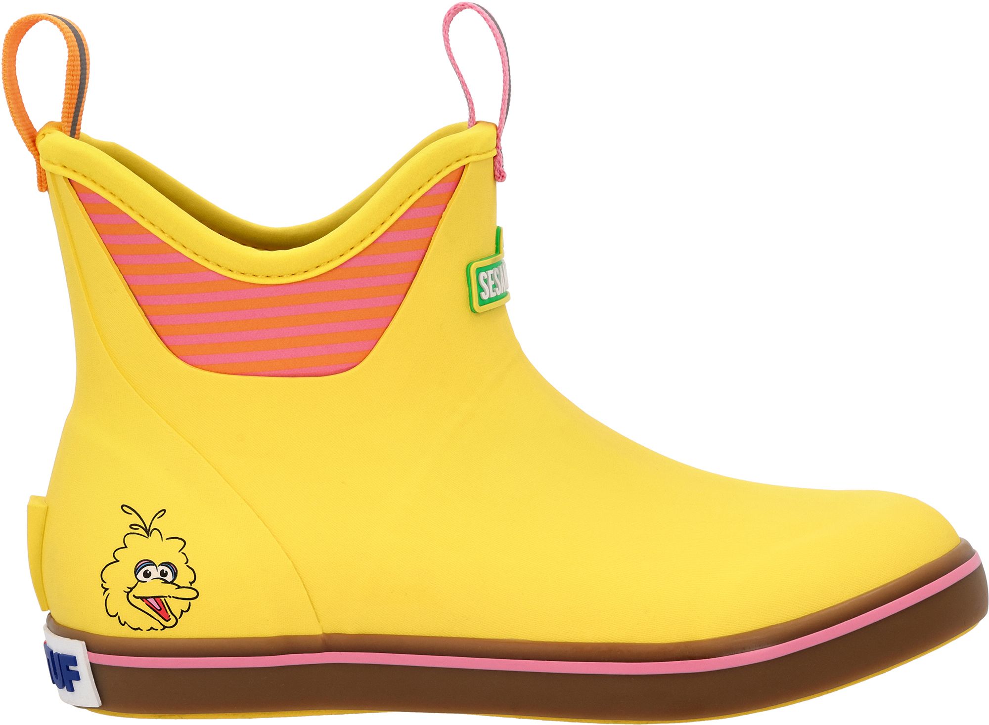 XtraTuf Womens Sesame Street Big Bird Ankle Deck Boots | Dick's