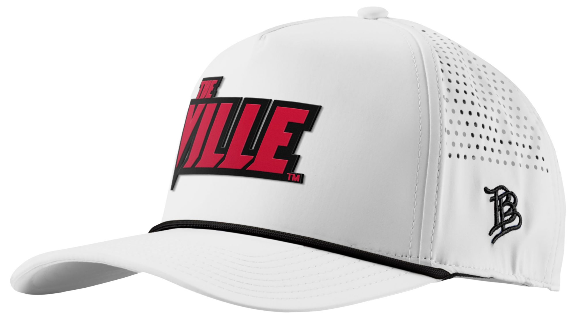 Branded Bills Adult Louisville Cardinals White Five Panel Rope