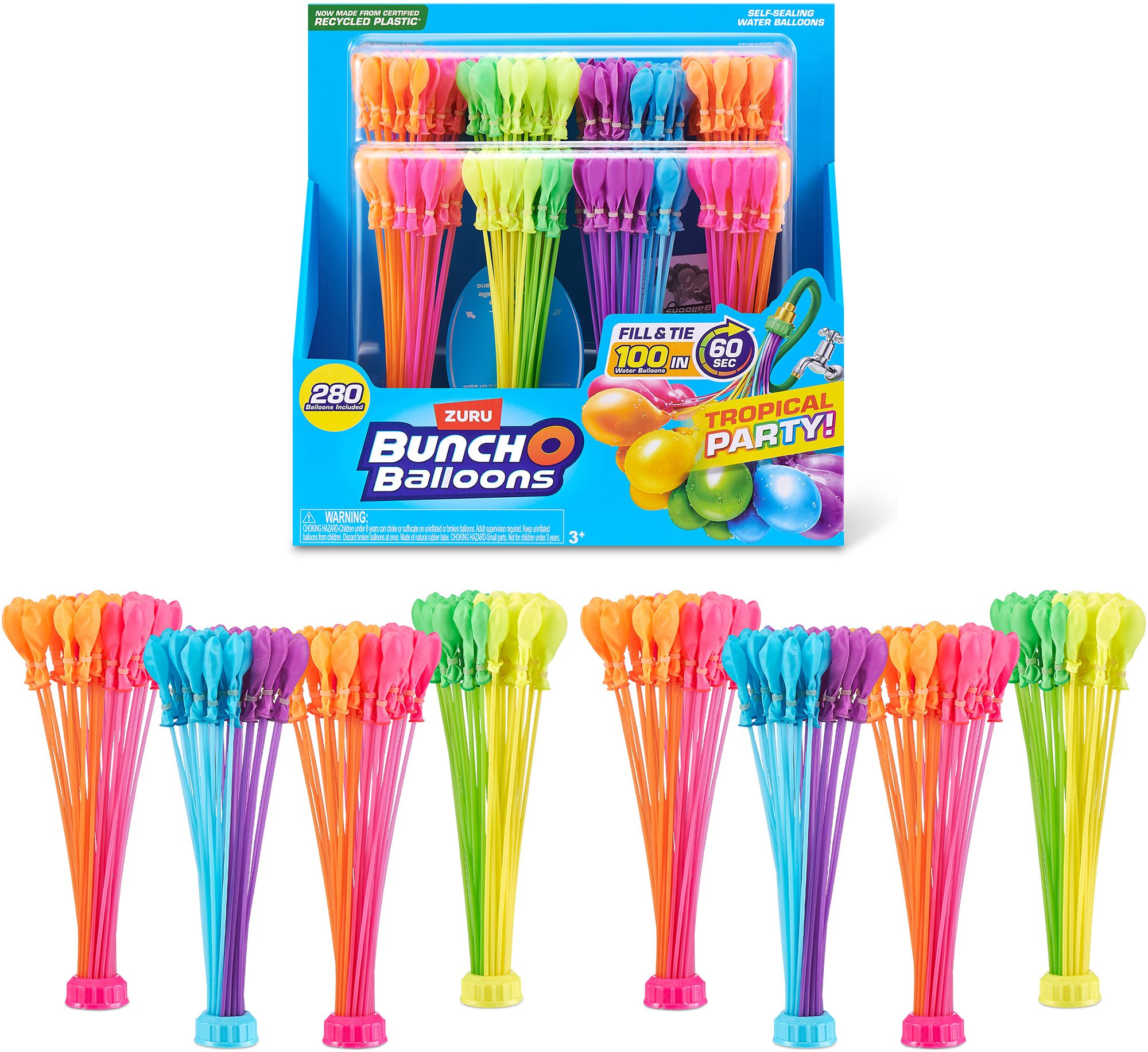 Zuru Bunch O Balloons Tropical Party – 8 Pack | Dick's Sporting Goods