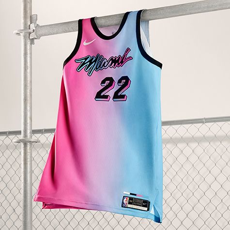 Tyler Herro Pink #14 Miami Heat Vice City Jersey Size Large New 
