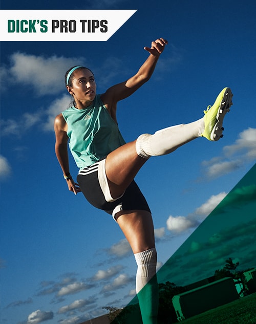 Image of soccer player kicking