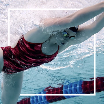 Image of a woman swimming