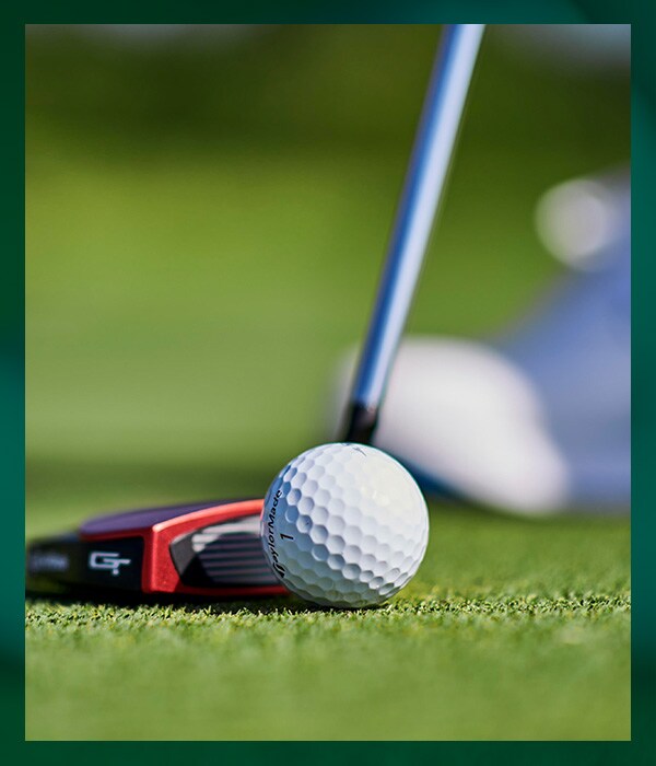 Putter and a golf ball.