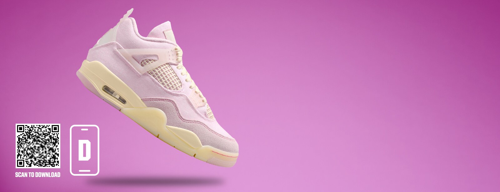 Air Jordan 4 Retro ‘Pearl Pink and Iced Carmine’ shoes.