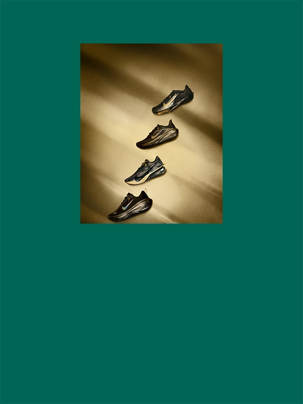 Four shoes from the Nike Keely Hodgkinson Collection.