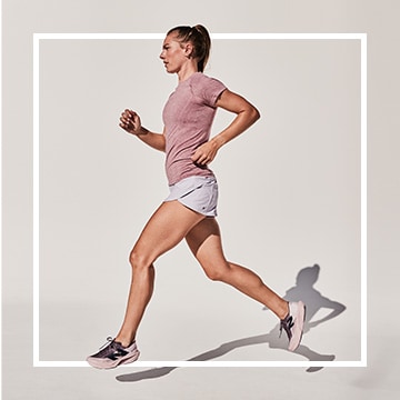 image of a woman running