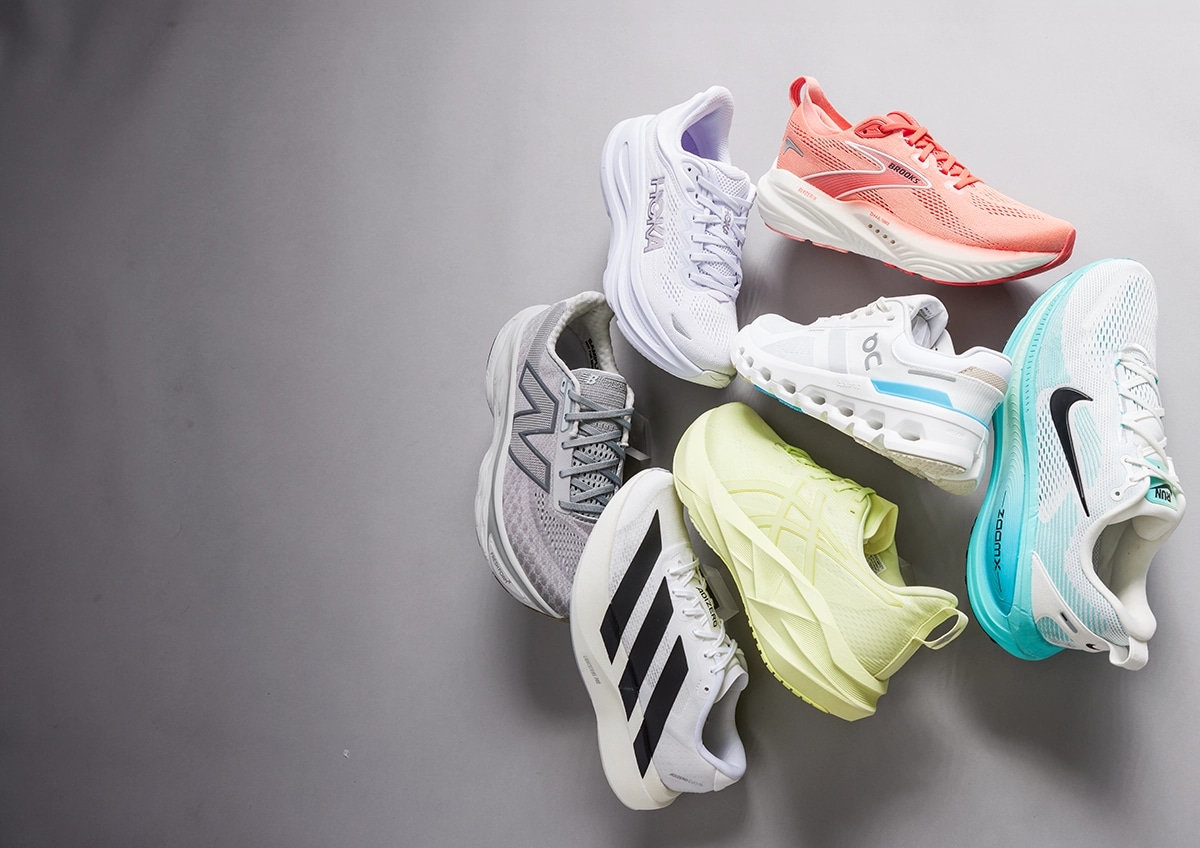 Collection of shoes from top brands.