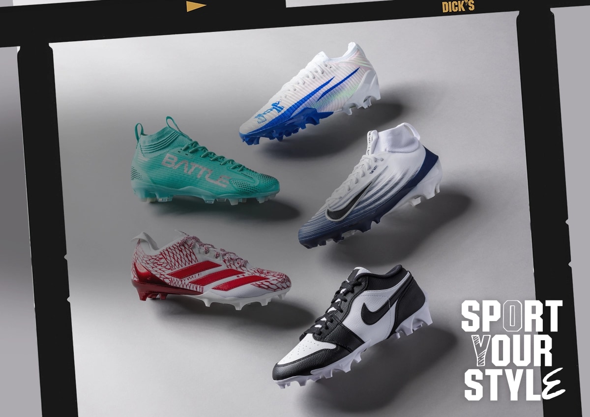 Sport your style. Collection of cleats from top brands.
