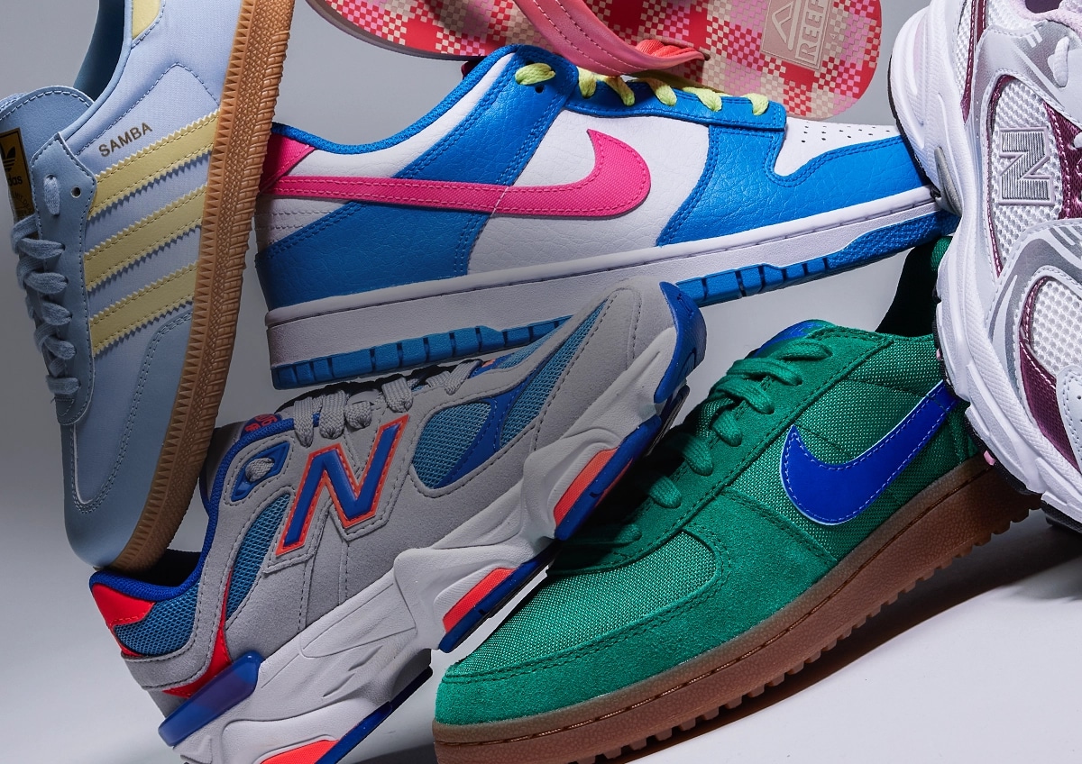 Collection of shoes from top brands.