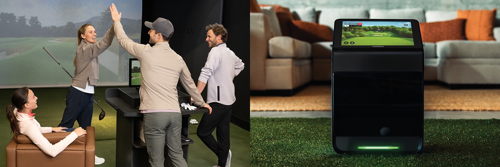 In-Store simulator rentals and at-home simulators.