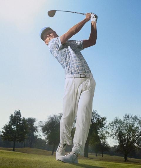 guy golfing