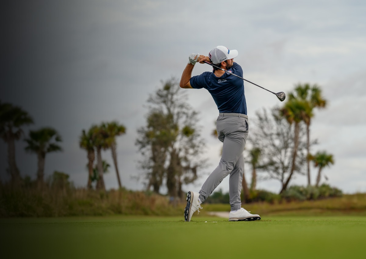 guy golfing