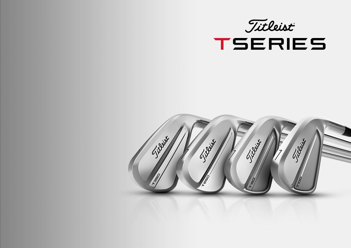 titleist tseries clubs on white background