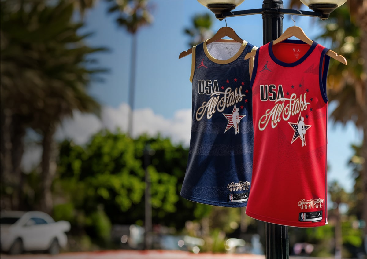 athlete wearing new all star game apparel