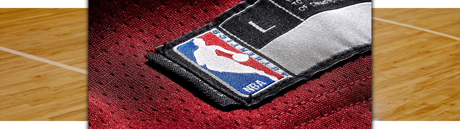 NBA logo macro on jersey