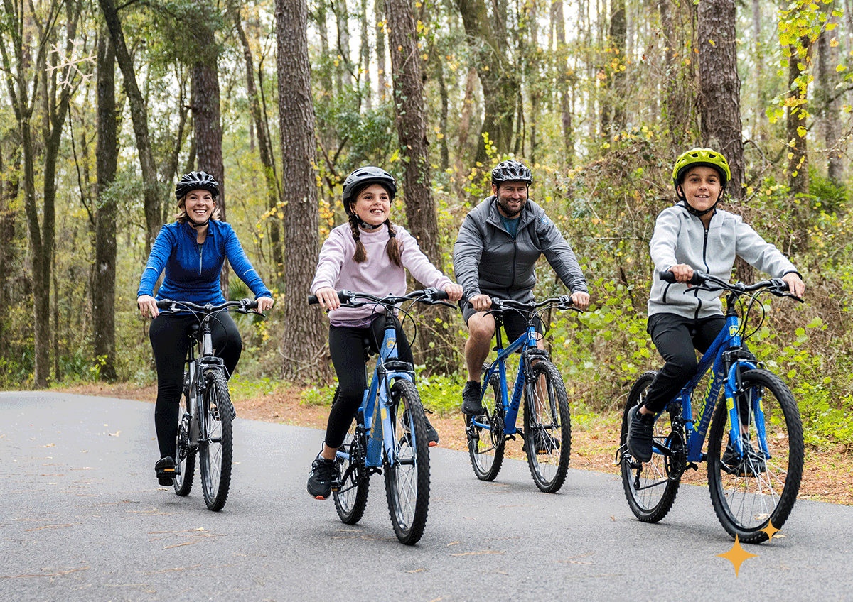 Collection of outdoor products in a holiday themed design.