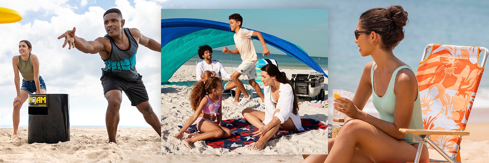 People hanging out at the beach.