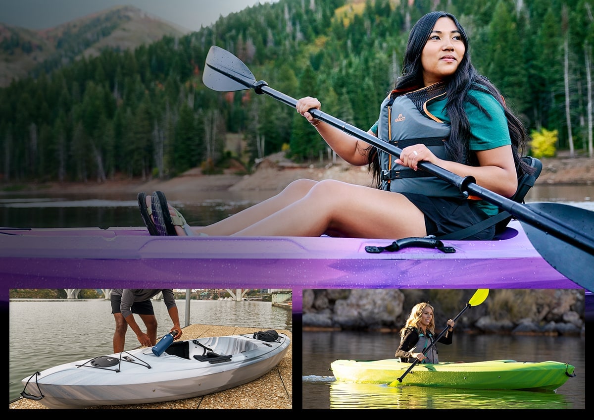People with kayaks.