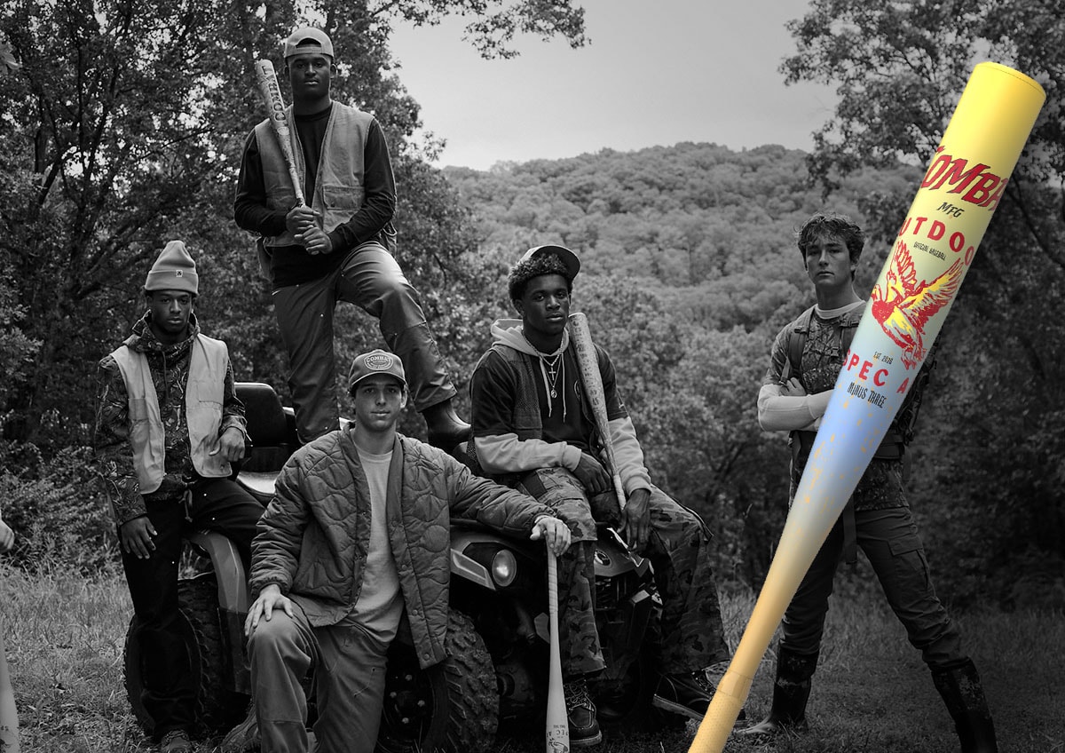 Baseball bat overlayed on a lifestyle image.