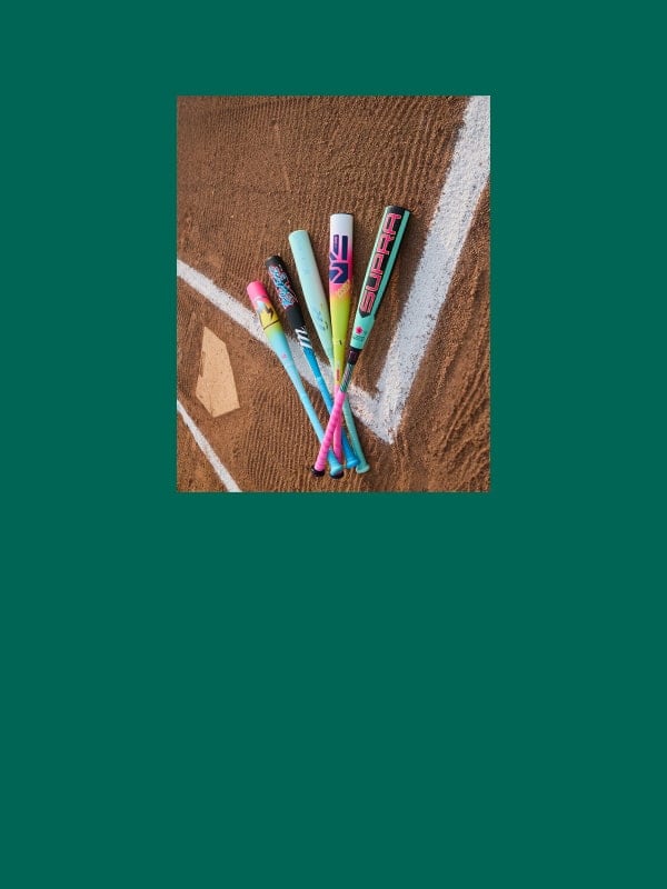 Image feaures a collection of bats.