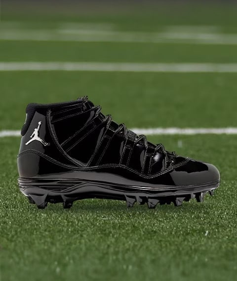 AJ11 football cleat.