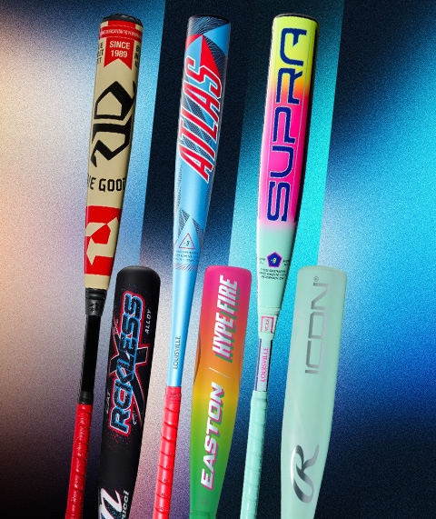 Collection of baseball bats.