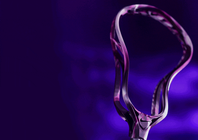 Collection of colorful lacrosse heads.