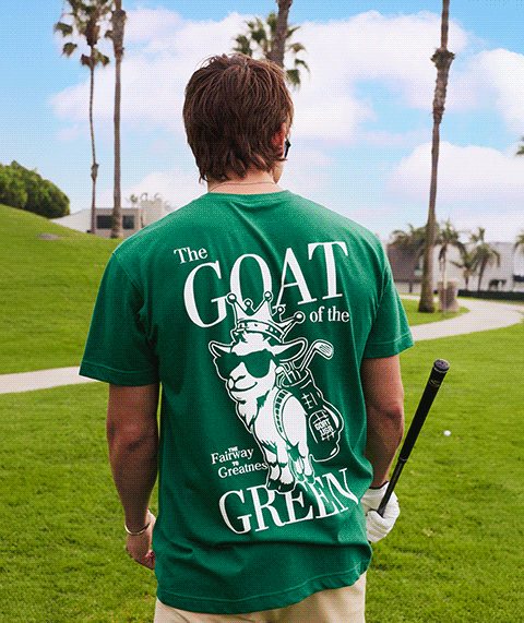 Collection of images featuring people wearing the GOAT USA spring collection.