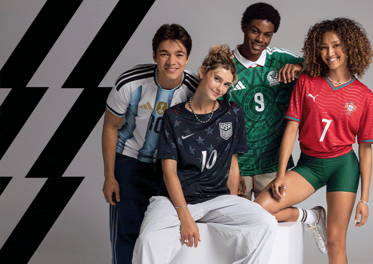 World Cup gear.