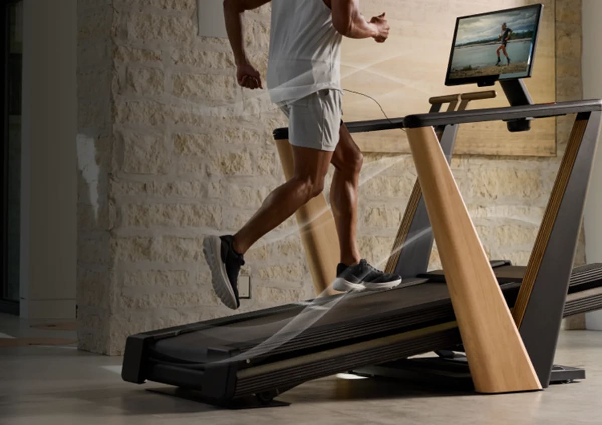 Man running on NordicTrack Ultra 1 Treadmill.