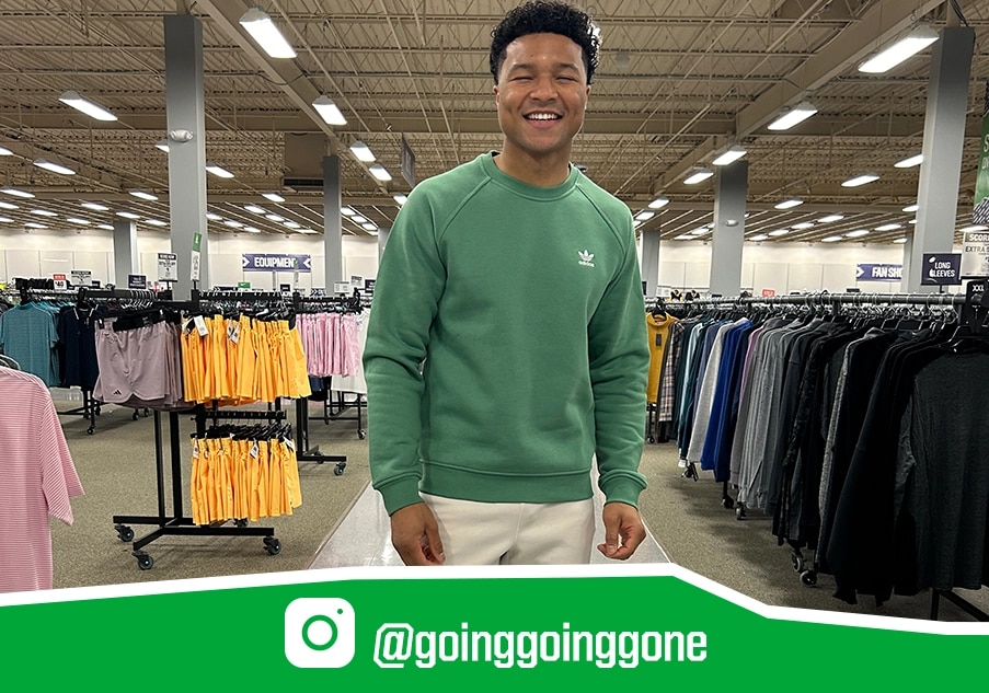 Man in a Going Going Gone store.