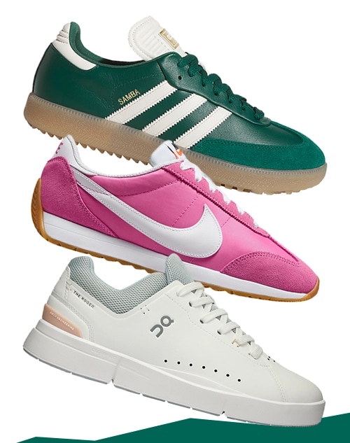 Three shoes from top brands.
