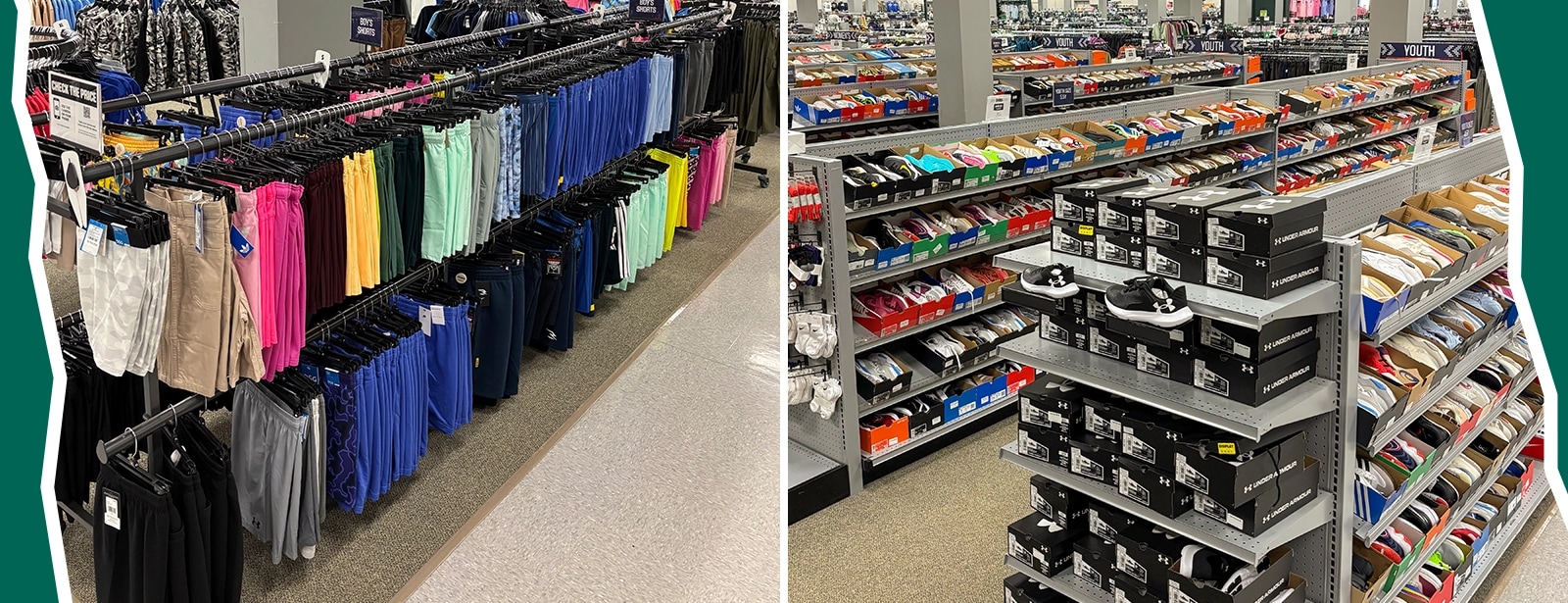 Collection of clothing and gear.