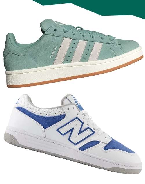Two shoes from top brands.