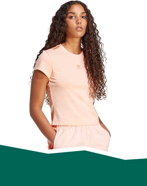 Woman in a tee-shirt.