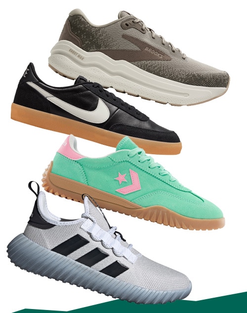 Four shoes from top brands.