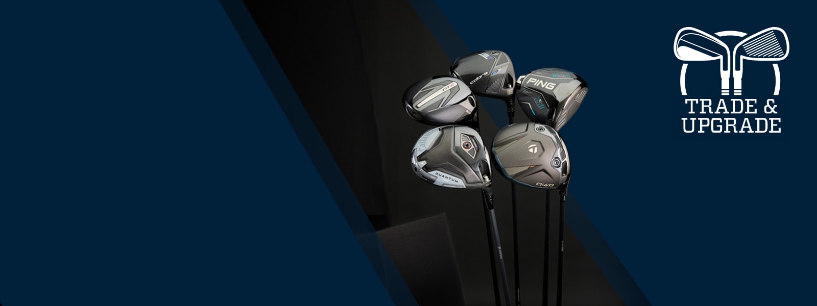 Image features a golfer swinging a driver.