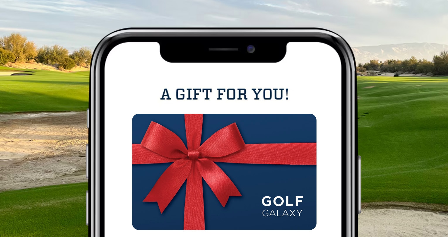 An Image Featuring A Cellphone Displaying A Golf Galaxy Gift Card