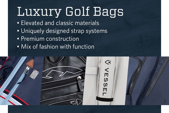 Terrida Carbon Italian Luxury Leather Golf Bag  Tan