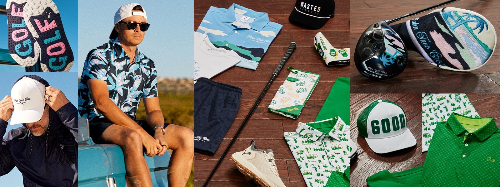 Palm Tree Crew and Waste Management Open apparel, clubs, and accessories.